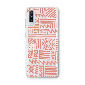CaseCompany Marrakech Pink: Samsung Galaxy A70 Transparant Hoesje
