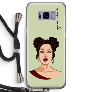 CaseCompany Pop-Art Creator: Samsung Galaxy S8 Transparant Hoesje met koord