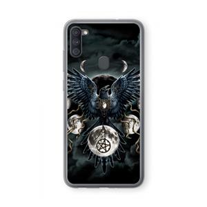 CaseCompany Sinister Wings: Samsung Galaxy A11 Transparant Hoesje