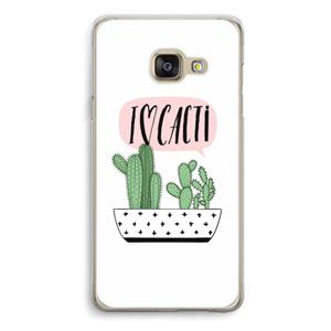 CaseCompany I love cacti: Samsung A3 (2017) Transparant Hoesje