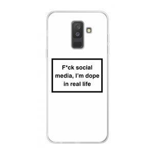 CaseCompany I'm dope: Samsung Galaxy A6 Plus (2018) Transparant Hoesje
