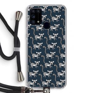 CaseCompany Makis: Samsung Galaxy M31 Transparant Hoesje met koord