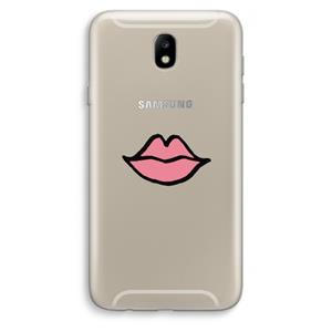 CaseCompany Kusje: Samsung Galaxy J7 (2017) Transparant Hoesje