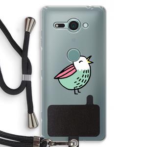 CaseCompany Birdy: Sony Xperia XZ2 Compact Transparant Hoesje met koord