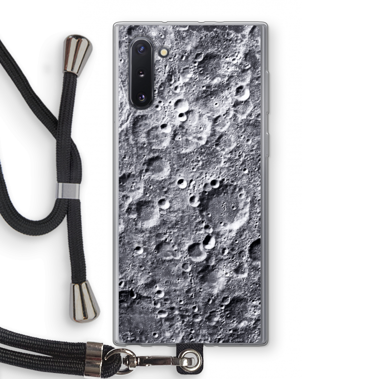 CaseCompany Maanlandschap: Samsung Galaxy Note 10 Transparant Hoesje met koord