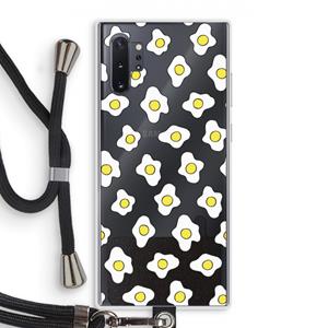 CaseCompany Spiegeleitjes: Samsung Galaxy Note 10 Plus Transparant Hoesje met koord