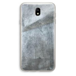 CaseCompany Grey Stone: Samsung Galaxy J7 (2017) Transparant Hoesje