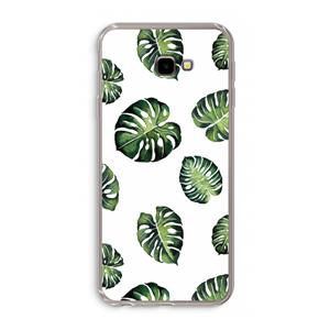 CaseCompany Tropische bladeren: Samsung Galaxy J4 Plus Transparant Hoesje