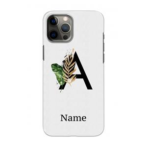 CaseCompany Charcoal Flora: Volledig geprint iPhone 12 Pro Hoesje