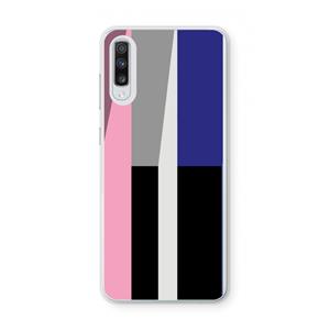 CaseCompany Gestalte 4: Samsung Galaxy A70 Transparant Hoesje