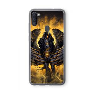 CaseCompany Pegasus: Samsung Galaxy A11 Transparant Hoesje