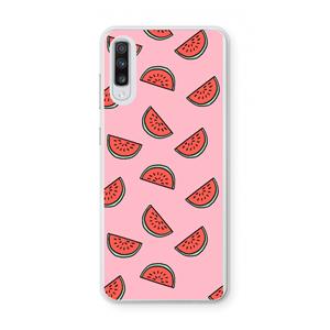 CaseCompany Watermeloen: Samsung Galaxy A70 Transparant Hoesje