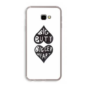 CaseCompany Big butt bigger heart: Samsung Galaxy J4 Plus Transparant Hoesje