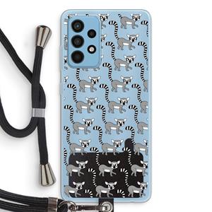 CaseCompany Makis: Samsung Galaxy A52 Transparant Hoesje met koord