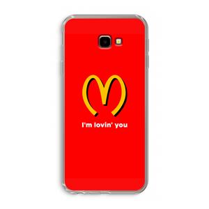 CaseCompany I'm lovin' you: Samsung Galaxy J4 Plus Transparant Hoesje