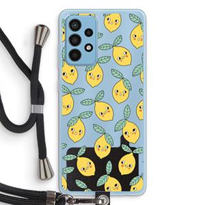 CaseCompany Citroenen: Samsung Galaxy A52 Transparant Hoesje met koord