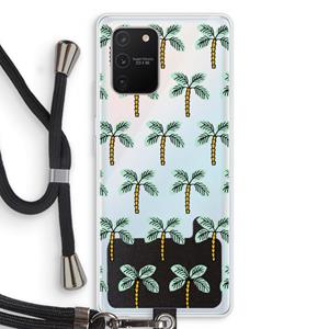 CaseCompany Paradise: Samsung Galaxy S10 Lite Transparant Hoesje met koord