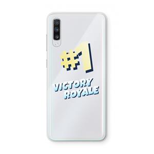 CaseCompany Victory Royale: Samsung Galaxy A70 Transparant Hoesje