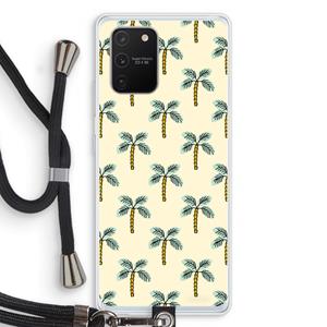 CaseCompany Paradise: Samsung Galaxy S10 Lite Transparant Hoesje met koord