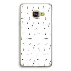 CaseCompany Hipster stripes: Samsung A3 (2017) Transparant Hoesje