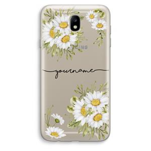 CaseCompany Daisies: Samsung Galaxy J7 (2017) Transparant Hoesje