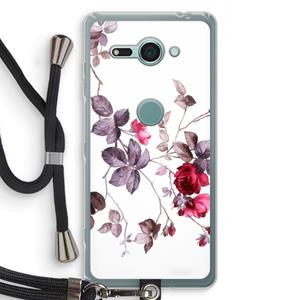 CaseCompany Mooie bloemen: Sony Xperia XZ2 Compact Transparant Hoesje met koord