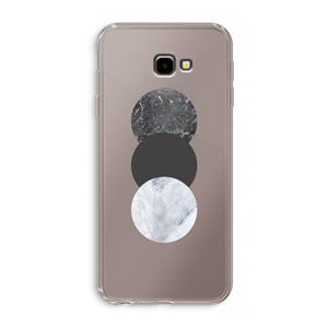 CaseCompany Marmeren cirkels: Samsung Galaxy J4 Plus Transparant Hoesje