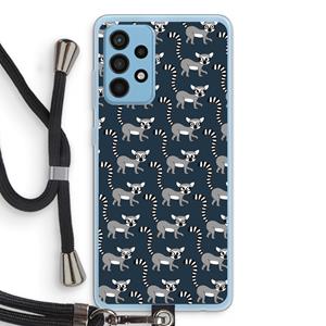 CaseCompany Makis: Samsung Galaxy A52 Transparant Hoesje met koord