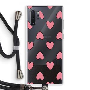 CaseCompany Ondersteboven verliefd: Samsung Galaxy Note 10 Plus Transparant Hoesje met koord