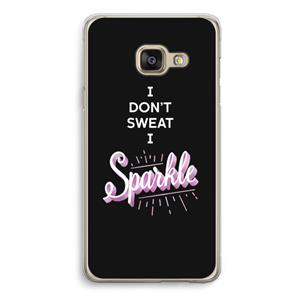 CaseCompany Sparkle quote: Samsung A3 (2017) Transparant Hoesje