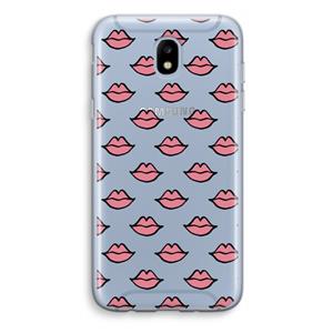 CaseCompany Lipjes: Samsung Galaxy J5 (2017) Transparant Hoesje