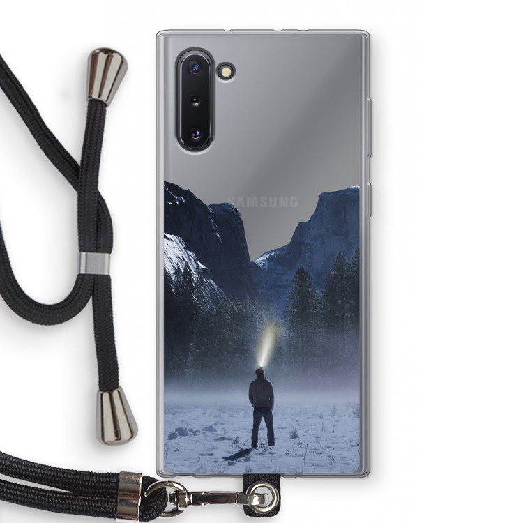 CaseCompany Wanderlust: Samsung Galaxy Note 10 Transparant Hoesje met koord