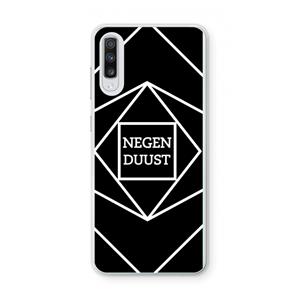 CaseCompany Negenduust geometrisch: Samsung Galaxy A70 Transparant Hoesje