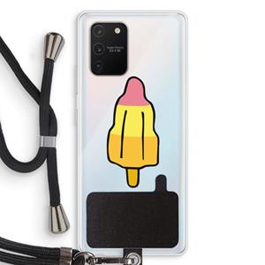 CaseCompany Raketijsje: Samsung Galaxy S10 Lite Transparant Hoesje met koord