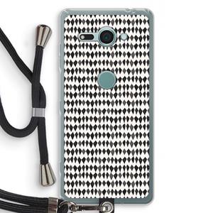 CaseCompany Crazy shapes: Sony Xperia XZ2 Compact Transparant Hoesje met koord