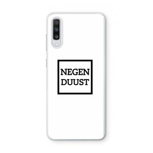 CaseCompany Negenduust vierkant: Samsung Galaxy A70 Transparant Hoesje