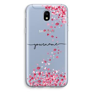 CaseCompany Hartjes en kusjes: Samsung Galaxy J5 (2017) Transparant Hoesje