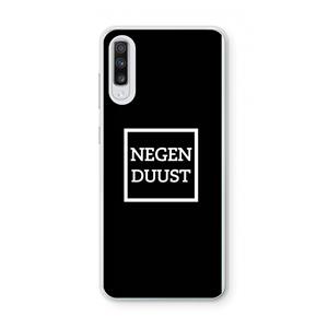 CaseCompany Negenduust black: Samsung Galaxy A70 Transparant Hoesje