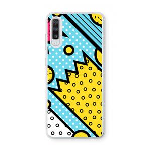CaseCompany Pop Art #1: Samsung Galaxy A70 Transparant Hoesje