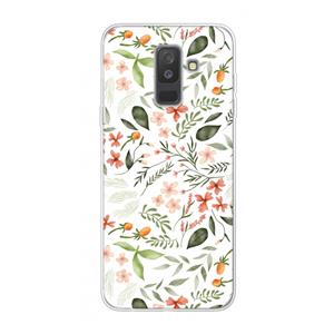 CaseCompany Sweet little flowers: Samsung Galaxy A6 Plus (2018) Transparant Hoesje