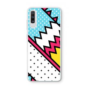 CaseCompany Pop Art #2: Samsung Galaxy A70 Transparant Hoesje