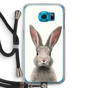 CaseCompany Daisy: Samsung Galaxy S6 Transparant Hoesje met koord