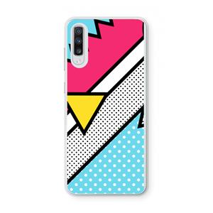CaseCompany Pop Art #3: Samsung Galaxy A70 Transparant Hoesje