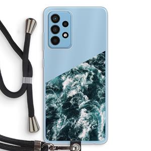 CaseCompany Zee golf: Samsung Galaxy A52 Transparant Hoesje met koord