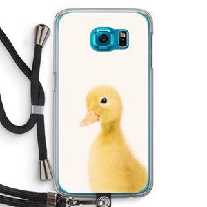 CaseCompany Duke: Samsung Galaxy S6 Transparant Hoesje met koord