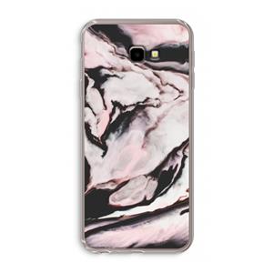 CaseCompany Roze stroom: Samsung Galaxy J4 Plus Transparant Hoesje