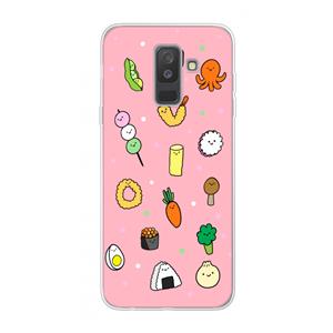 CaseCompany Happy bento friends: Samsung Galaxy A6 Plus (2018) Transparant Hoesje