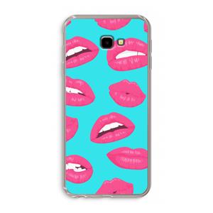 CaseCompany Bite my lip: Samsung Galaxy J4 Plus Transparant Hoesje