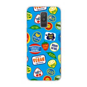 CaseCompany Fruitsticker: Samsung Galaxy A6 Plus (2018) Transparant Hoesje