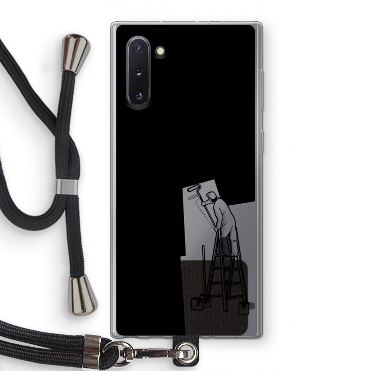 CaseCompany Musketon Painter: Samsung Galaxy Note 10 Transparant Hoesje met koord